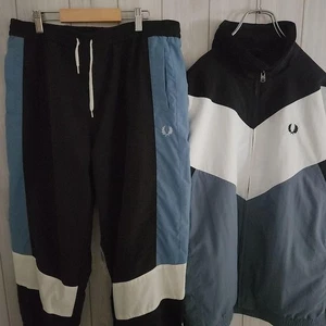 Chaqueta y pantalones Fred Perry de nailon clásicos informales usados - Imagen 1 de 14