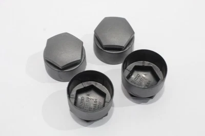 Tapas de perno de tuerca de rueda de bloqueo plateadas para Audi RS4 Cabriolet 8H B7 nuevas Foto 1 de 4