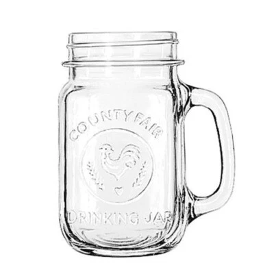 Libbey # 97085 -County Fair Drinking Jar, 16-1/2 oz. H-5 i/4" T-2 5/8"