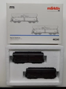 HO Scale Marklin 46241 DB German Ruhr Coal Weathered Type Fals Hoppers 2-Car Set - Picture 1 of 20