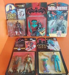 Batman action figures lot 5 Kenner 1995/Joker/Batgirl/Robin