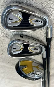 Nike Junior Youth SQ MachSpeed Jr. Lotto 3 mazze da golf 4 Hy Hy Hybrid 9 ferri e SW RH - Foto 1 di 6