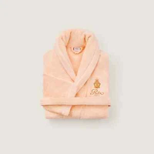 Ritz Paris Signature Bathrobe Apricot Peach XL - Picture 1 of 2