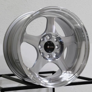 15x8 Vors SP1 4x100/4x114.3 20 Silver Machined Wheels Rims Set(4) 73.1 - Picture 1 of 6