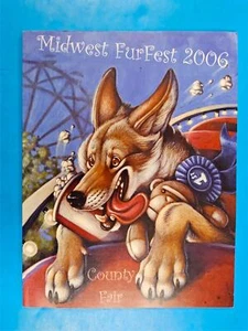 2006 MIDWEST FURFEST Schaumburg IL ~ FURRY Convention Book ~ ANTHRO KYOHT Cover - Picture 1 of 3