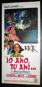 Filmplakat IO AMO TU AMI... Alessandro Blasetti 1961 mondo movie - Bild 1 von 1