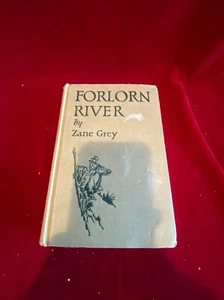 Zane Grey 1927 Forlorn River Illustrated Hardback Vtg Western Novel No Dustcover - Picture 1 of 6