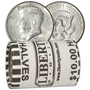 90% Silver 1964 Kennedy Half Dollars - Roll of 20 - $10 Face Value - Picture 1 of 4