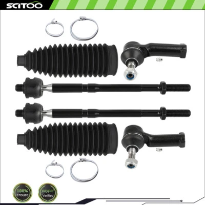 For 2011 2012 2013-2019 Ford Fiesta 6Pcs Front Outer Inner Steering Tie Rod End - Image 1 of 4