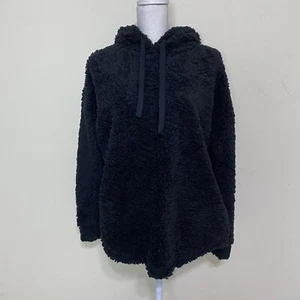 Active USA Fur Faux Hooded Jacket for Women -Black- Large NEW - Picture 1 of 15