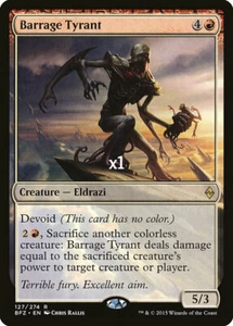 MTG Battle for Zendikar BFZ Barrage Tyrant NM/M - Picture 1 of 1