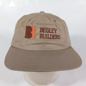 Begley Builders Hat Cap Kingsport TN Construction Strapback Beige - Picture 1 of 7