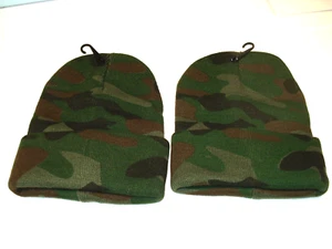 (DUE) Cappello Berretto da caccia OUTDOOR. Cappello in maglia con polsino berretto CAMO. OSFA per adulti - Foto 1 di 1