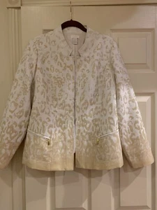 Chico’s Ivory/Tan Jacket - Picture 1 of 4