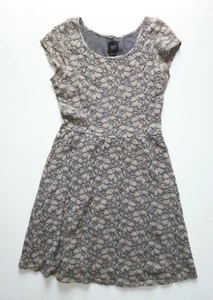 Anthropologie EUC Brushed Terra Dress by Deletta - Beige Lace - SZ M - Picture 1 of 2