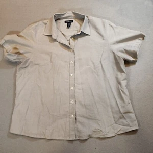 Lands' End Kurzarm Hemd mit Knopfleiste Extra Large grau grau Baumwollmischung - Bild 1 von 8