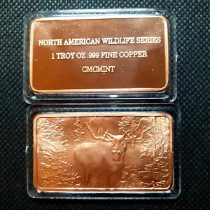 Kupferbarren 1 oz Wildlife Series Kanada Elch Fauna Elk Natur Tiermotiv Canada - Bild 1 von 3