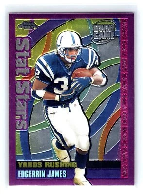 2000 Topps Chrome Own the Game #OTG6 Edgerrin James Indianapolis Colts - Image 1 of 2