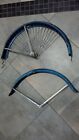 Vintage Columbian Bicycle 1940's Balloon Girl Grill Fenders With Skirt Guard