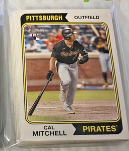 16 2023 Topps Heritage CAL MITCHELL   RC PIRATES  #66  ROOKIE   LOT - Picture 1 of 1