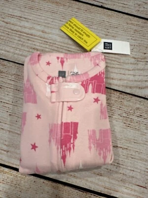 Pijama Baby GAP Disney Rosa Castelo da Cinderela e Pé de Estrela - Tamanho 5 - Novo - Imagem 1 de 4