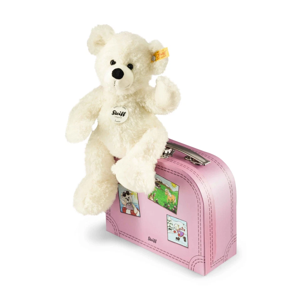 STEIFF®  111563 Lotte Teddybär im Koffer 28cm NEU unbespielt RARITÄT - Bild 1 von 1