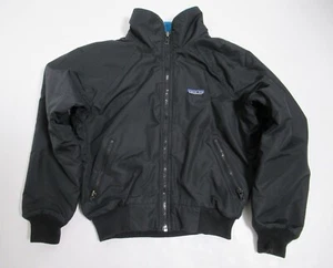 Patagonia Kid's 90's Baggie Fleece Lined Jacket Size 7/8 Full zip Color Black - Picture 1 of 12