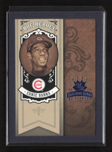 2005 Donruss Diamond Kings #HH-81 Ernie Banks HOF Heroes Framed Blue #/100 - Picture 1 of 2