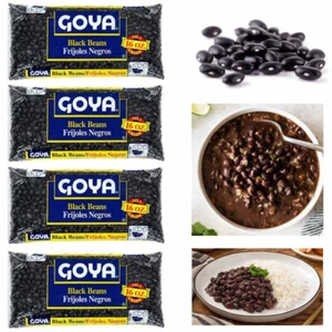 BLACK BEANS Dry Bulk GET IT FAST Goya Foods 1 LB 4 PACKUNGEN Frijoles Negros Protein - Bild 1 von 1