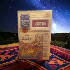 Vintage Aladdin Book and Cassette Tape Superscope Tele Story New and Sealed - Picture 1 of 8