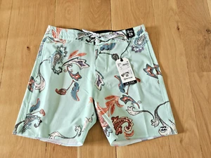 Billabong Men's Size 29 Lo Tide Board Shorts Good Times LT Green Short Length - Picture 1 of 2