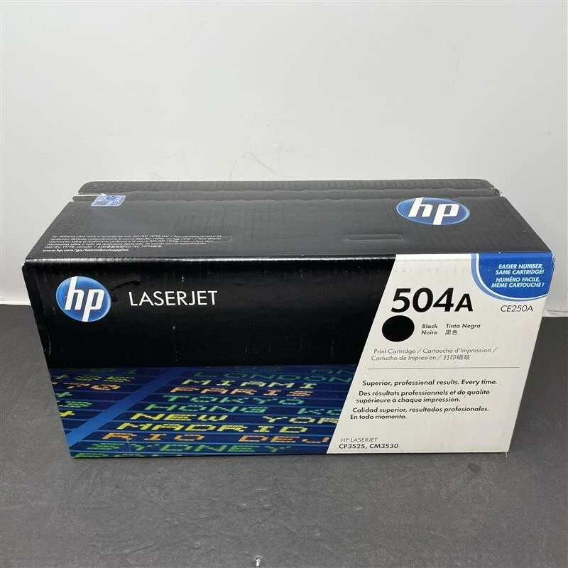 Cartucho de tóner HP LaserJet 504A - CE250A, negro Foto 1 de 4