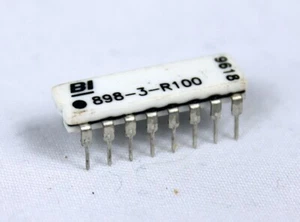 Red de resistencias de película gruesa 100Ω X 8 DIP-16 ~ BI Technologies BI 898-3-R100  - Imagen 1 de 2