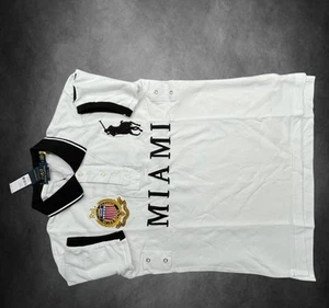 Weißes Chief Keef Polo Shirt Miami Style Größe S Nummer 5 - Bild 1 von 3