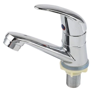 Bathroom Basin Faucet with Single Handle and High Quality Ceramic Cartridge - Picture 1 of 17