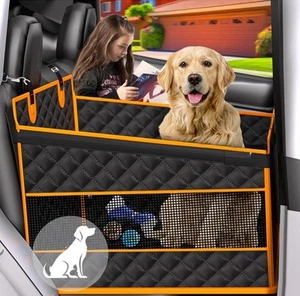 Asiento de coche EPN grande para perros plegable impermeable tela Oxford parte inferior antideslizante - Imagen 1 de 7