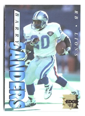 Collector's Edge #69 1995 logotipo dorado de Barry Sanders Foto 1 de 2