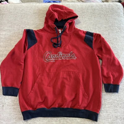 Majestuosa sudadera con capucha pulóver de los Cardenales de San Luis MLB cremallera 3/4 talla 3XL Foto 1 de 4