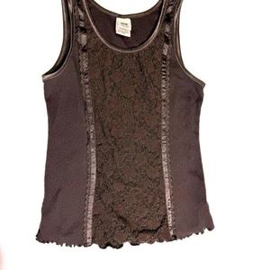 Fairycore brown lace tank top - Picture 1 of 8