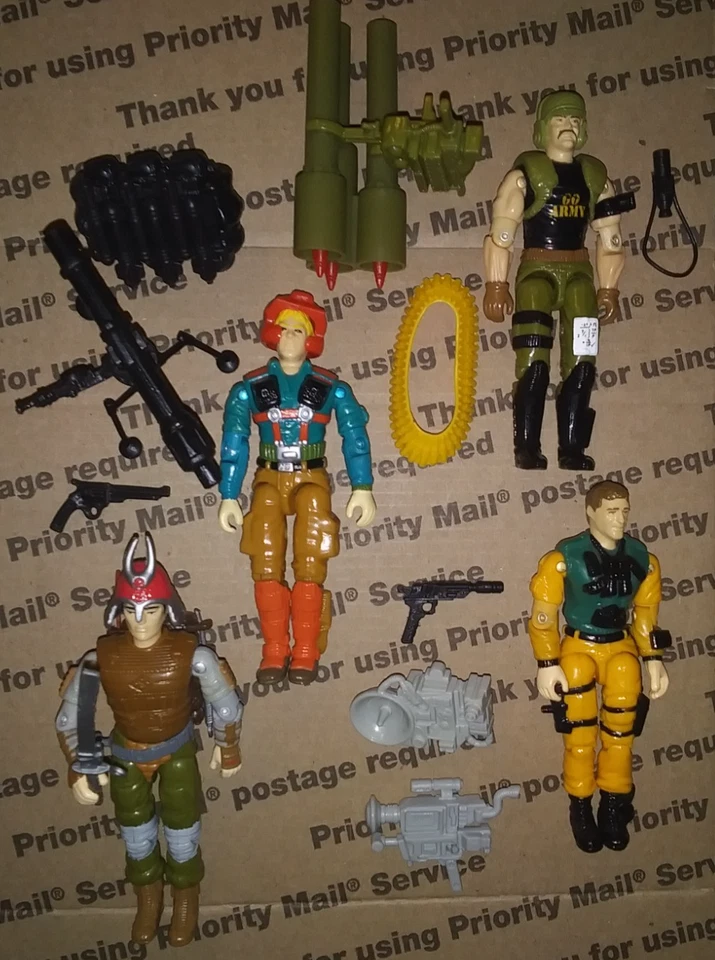 GI JOE ARAH 1988-1989 LOTE 3,75" CON BUDO, BACKBLAST, CENTRO DE LA CIUDAD, ¡SCOOP COMPLETO/CERCA! Foto 1 de 4