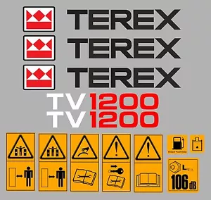 Terex TV1200 Roller Aufkleber - Bild 1 von 1