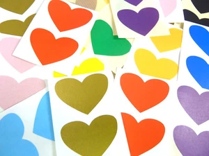 50x37mm a Forma di Cuore Codice Colori Etichette, Colorato Adesivo Autoadesivo - Foto 1 di 34