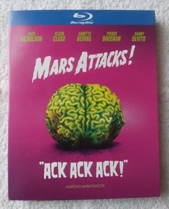 Mars Attacks (Blu-Ray, 1997) with rare OOP slipcover - Picture 1 of 3