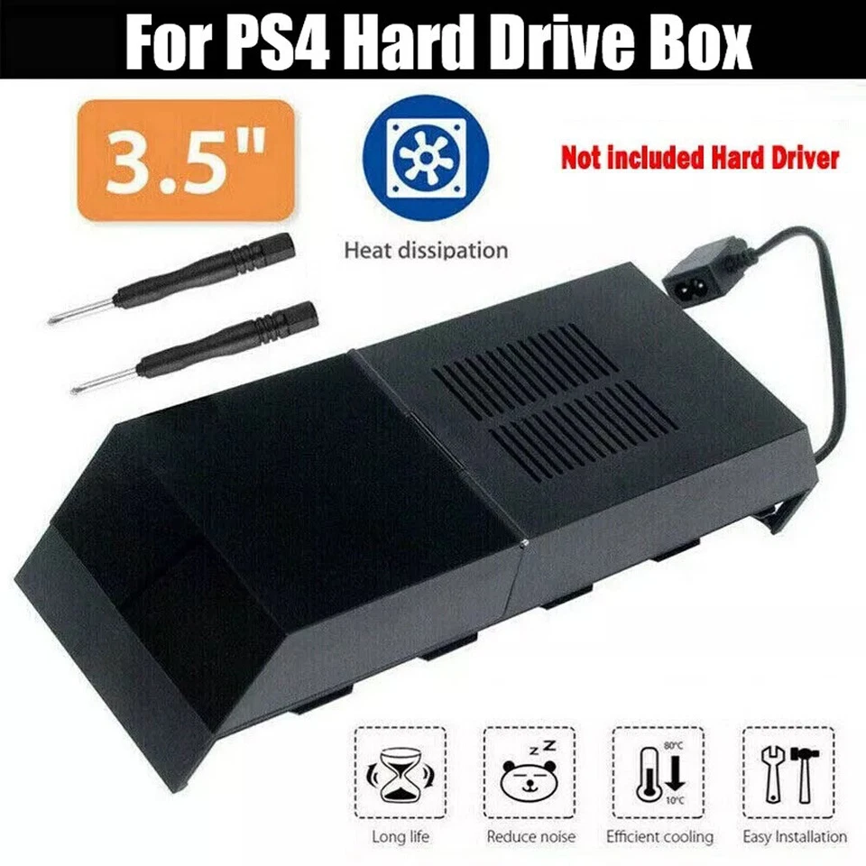 PS4 Datenbank Box 6TB Speicherkapazität Festplatte Externe Box für PS4 3.5" 2.5" - Bild 1 von 4