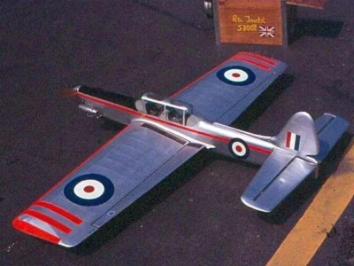 Chipmonk Nine C/L Stunt 57" Wingspan RC Model Airplane Printed Plans & Templates - Image 1 of 2