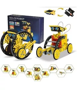 Robot Toy Building own robot science set robot STEM 12 in 1 Solar kids toy NEW - Picture 1 of 8
