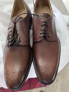 Bally Tatoon braune Waden-Derby-Schuhe selten auslaufend Schweizer neu Größe 11,5 - Bild 1 von 3