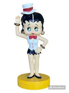 Vintage Betty Boop Top Hat Mini Figurine Cake Topper PVC King Features 1999 4" - Picture 1 of 8