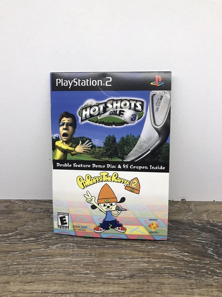 Parappa the Rapper 2 & Hot Shots Golf 3 Double Demo Disc PlayStation 2 PS2 CIB - Image 1 of 4