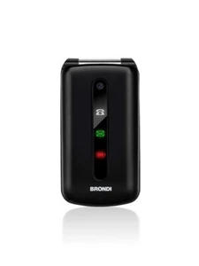 Brondi Président Noir Téléphone Cellulaire QB 3" Flip 1.3MP FM D.SIM BT NOIR - Photo 1/2